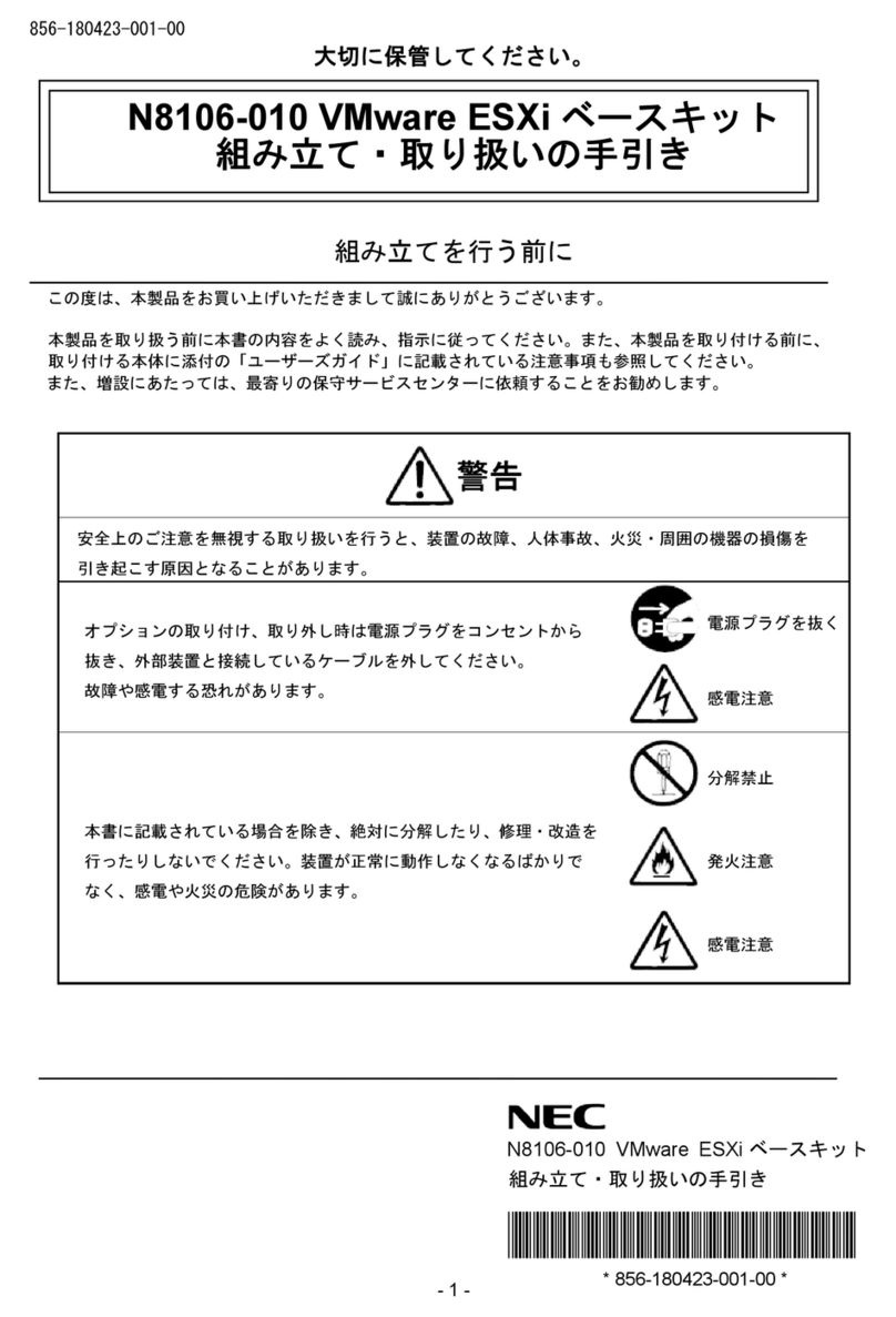 NEC VMware ESXi N8106-010 User manual