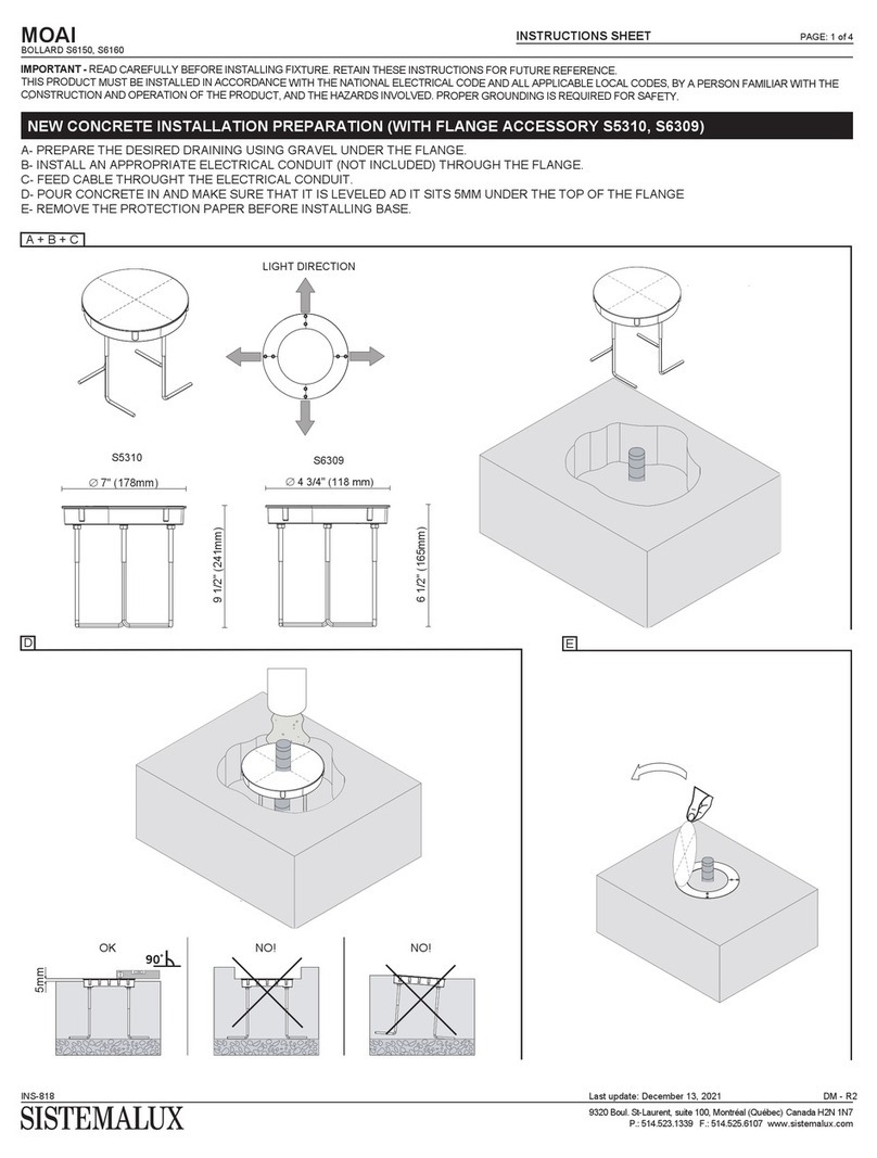 Sistemalux MOAI User manual