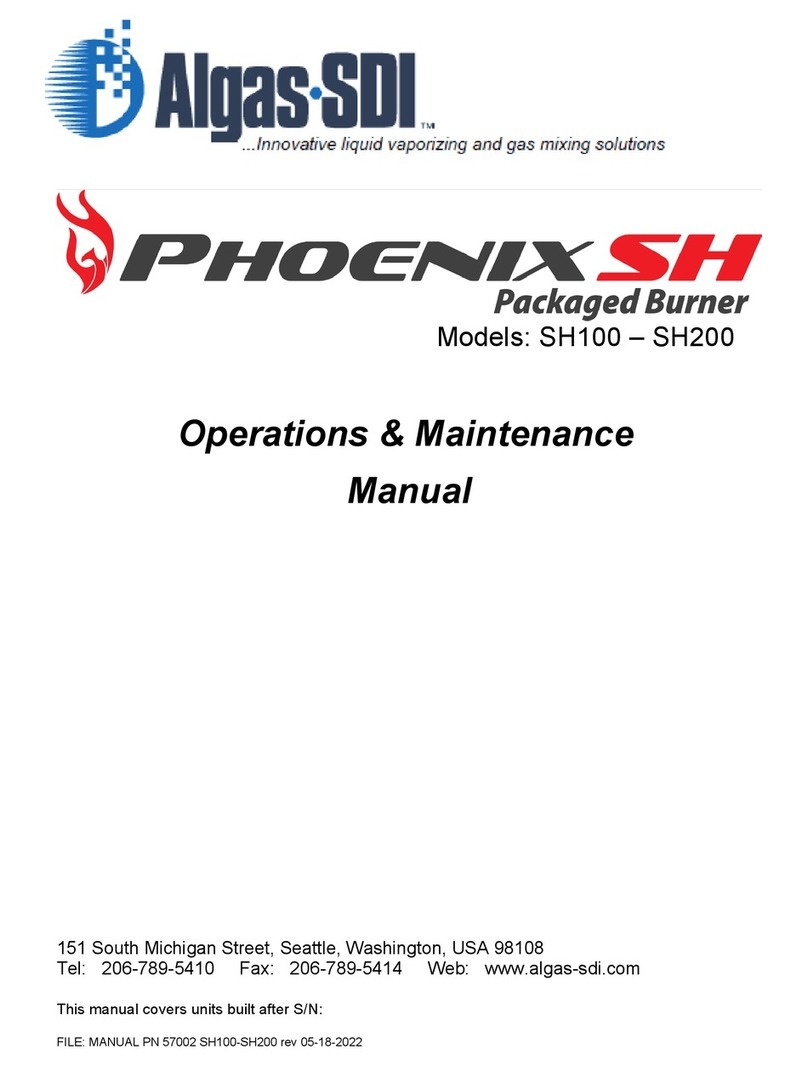 Algas SDI Phoenix SH Operation & maintenance manual