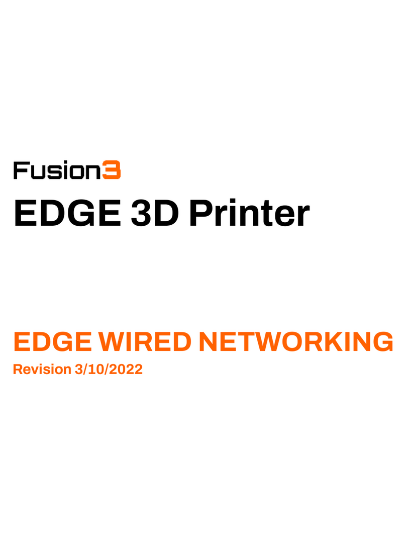 Fusion3 EDGE User manual Fusion3 EDGE User manual