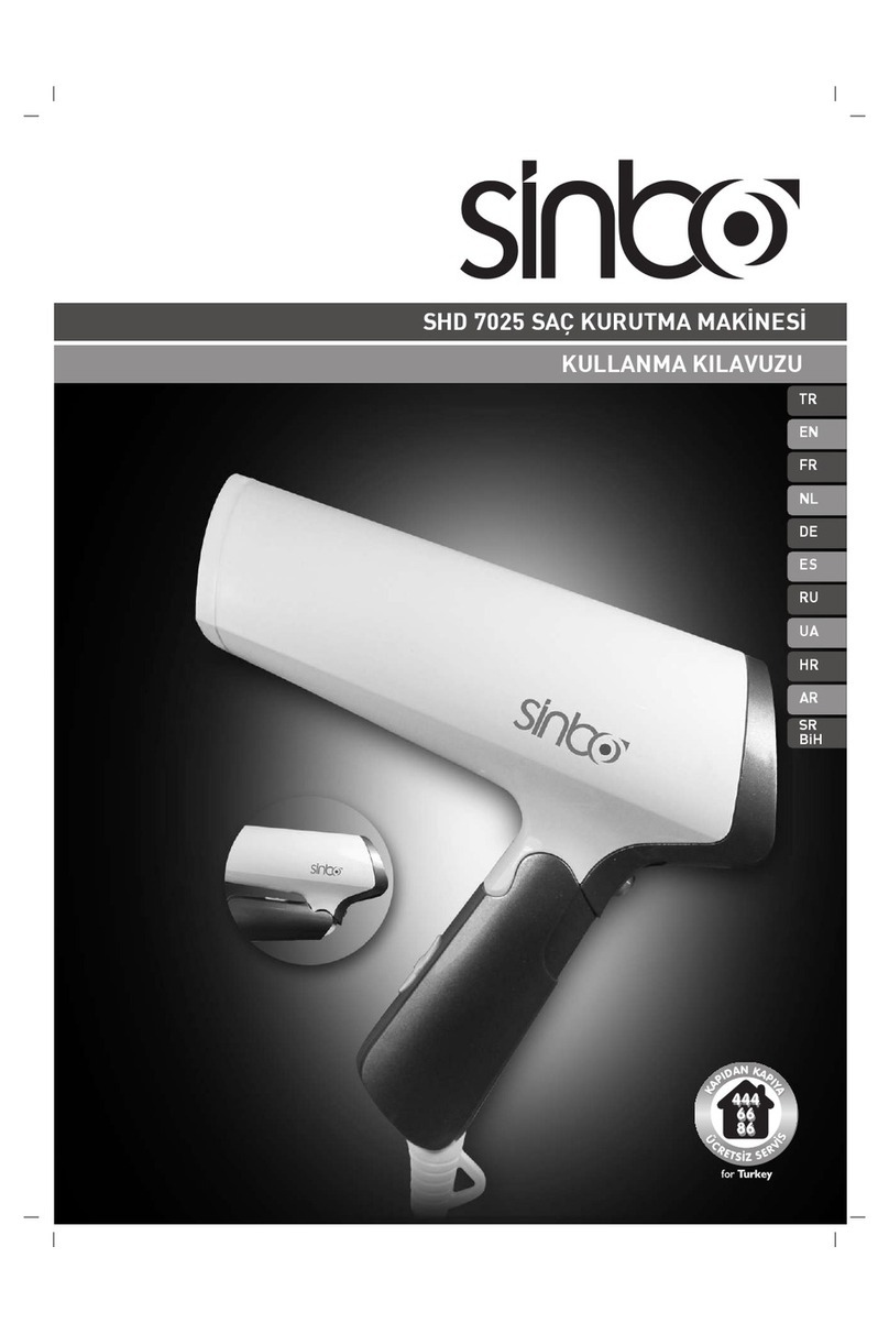 Sinbo SHD 7025 instruction manual