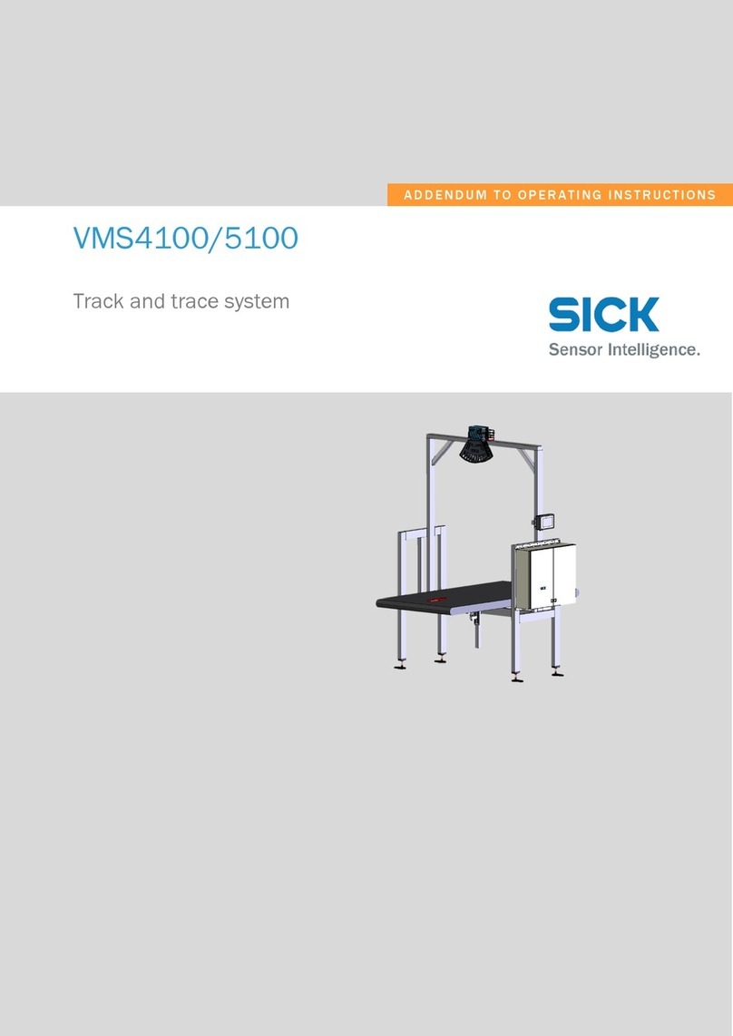 SICK VMS4100 ADDENDUM TO OPERATING INSTRUCTIONS