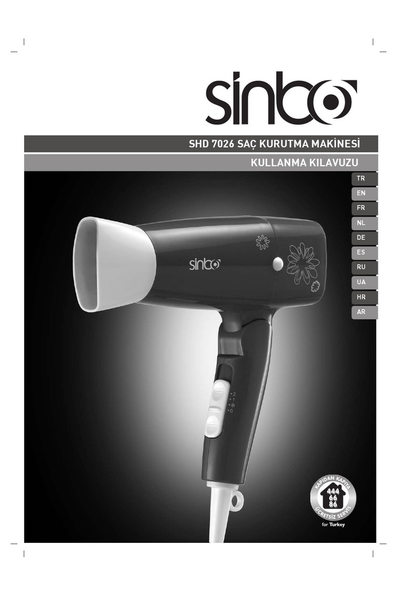 Sinbo SHD 7026 User manual