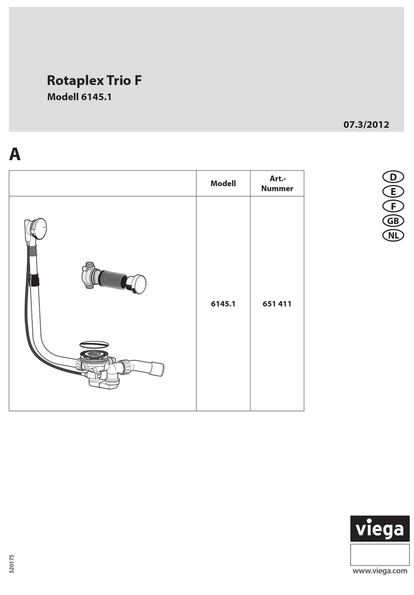 Viega Rotaplex Trio F quick start guide Viega Rotaplex Trio F quick start guide