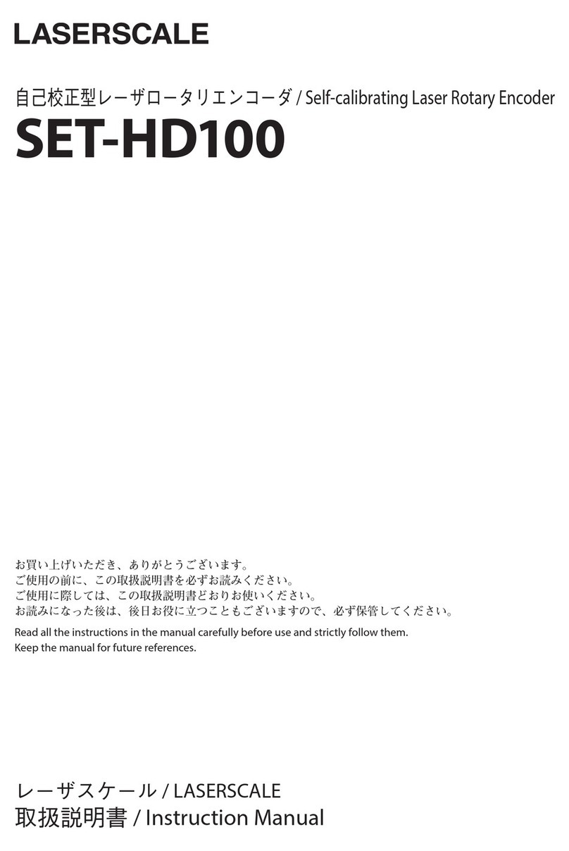 Laserscale SET-HD100 instruction manual