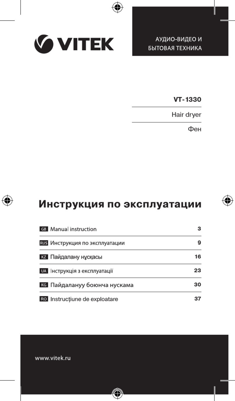 Vitek VT-1330 Manual instruction