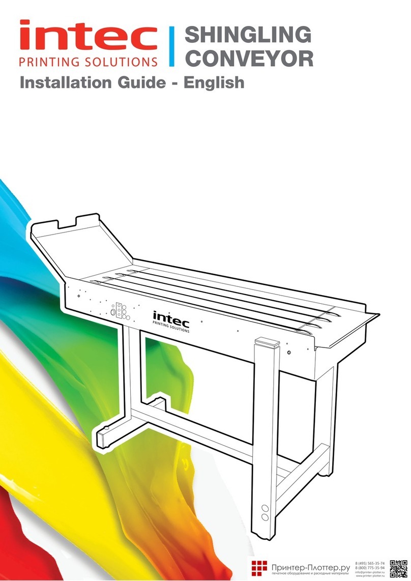 Intec SHINGLING CONVEYOR installation guide