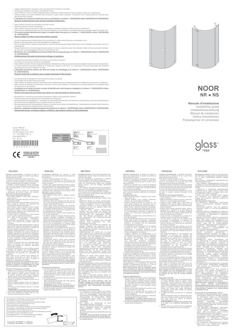 Glass NOOR NR installation guide