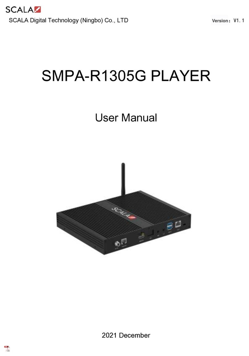 Scala SMPA-R1305G User manual