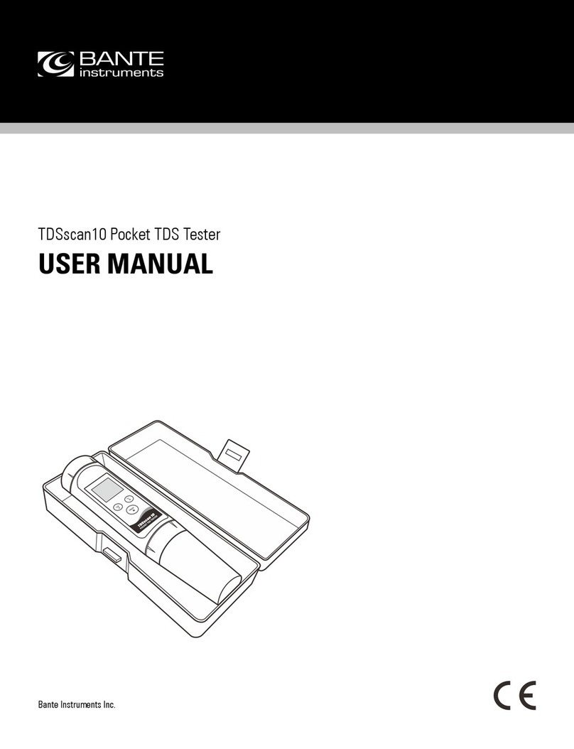 Bante Instruments TDSscan10 User manual Bante Instruments TDSscan10 User manual