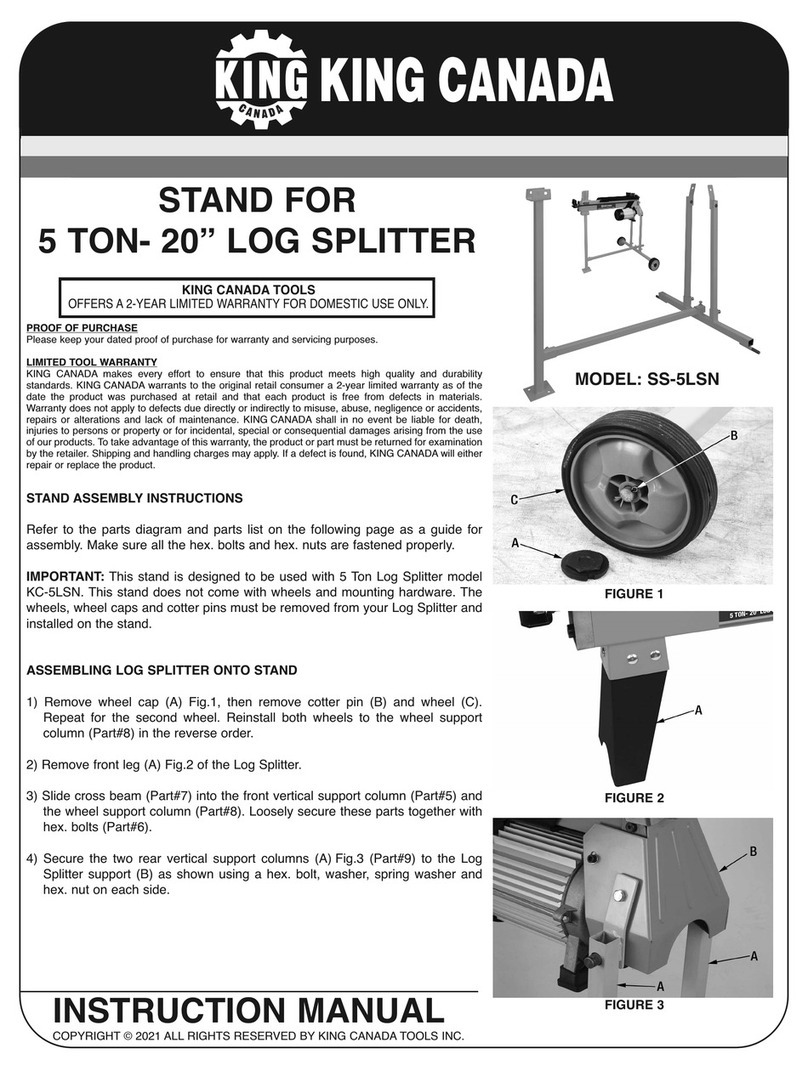 King Canada SS-5LSN instruction manual