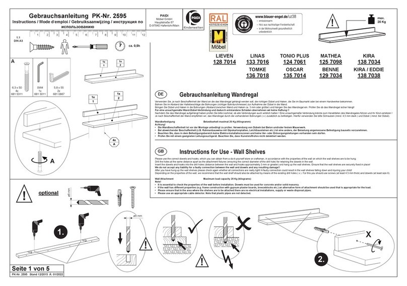 PAIDI LIEVEN 128 7014 instructions