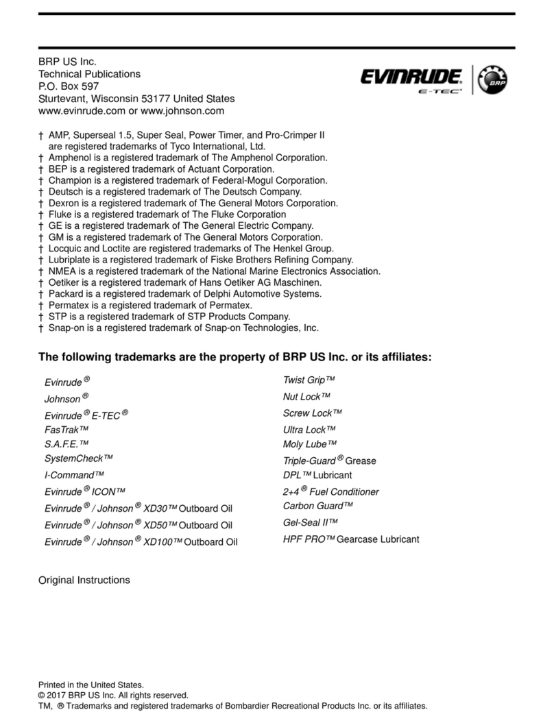 BRP Evinrude E-TEC User manual BRP Evinrude E-TEC User manual