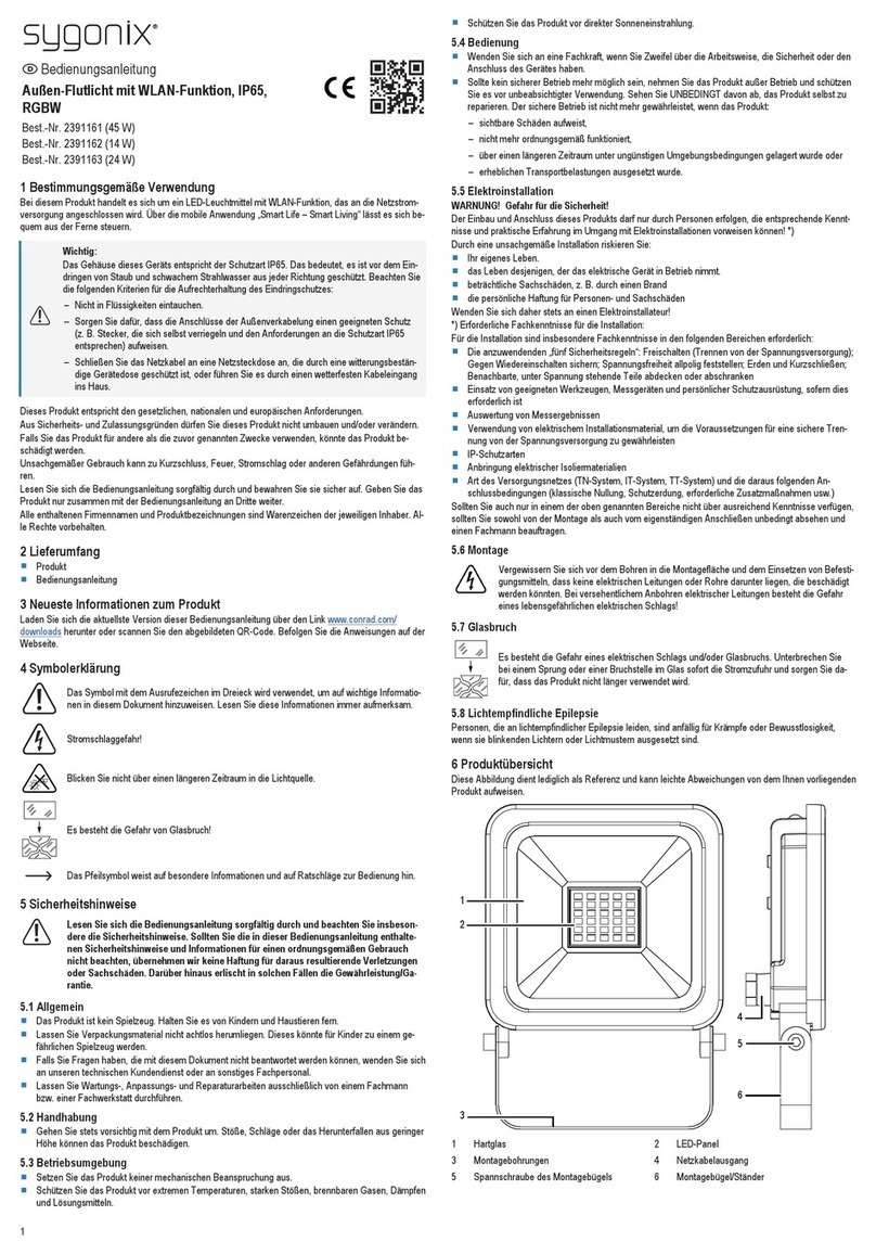 Sygonix 2391161 operating instructions