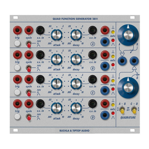 Buchla Tiptop Audio Eurorack 200 Series quick start guide