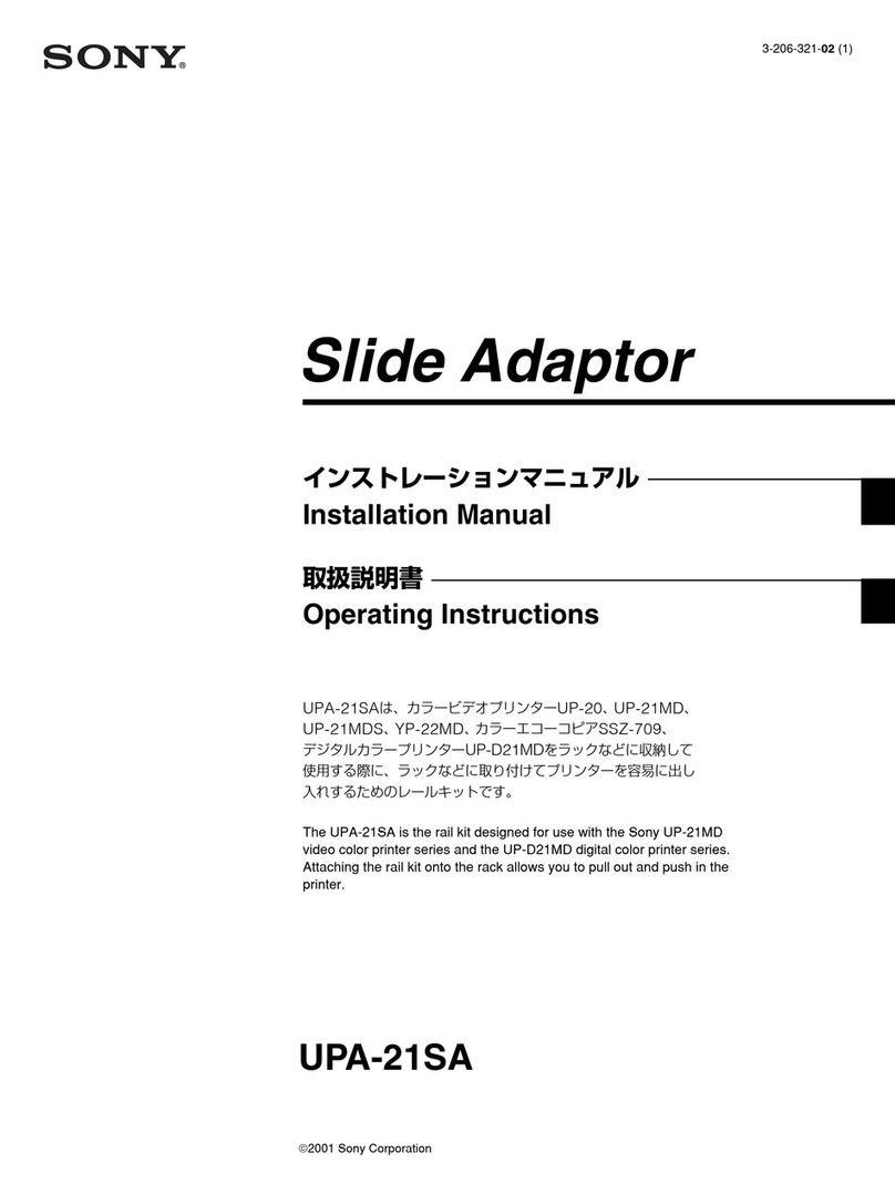 Sony UPA-21SA User manual