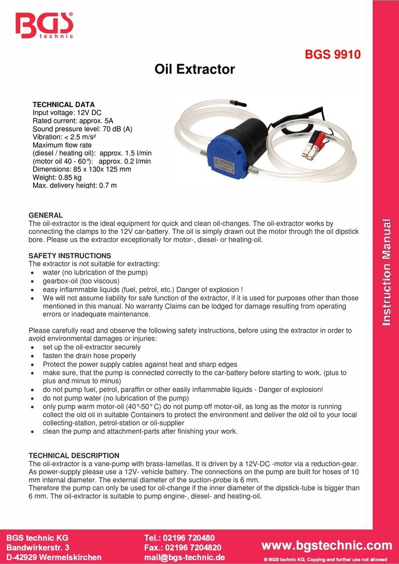 BGS technic 9910 User manual