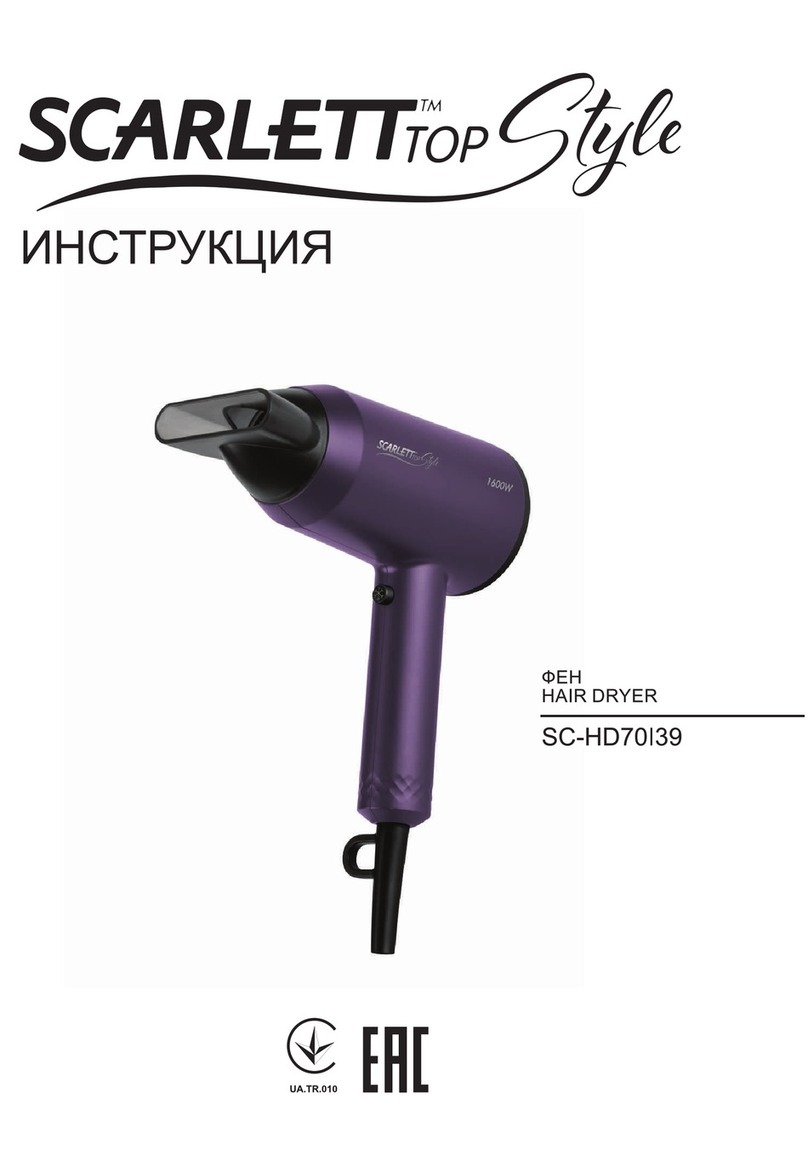 Scarlett Top Style SC-HD70I39 instruction manual