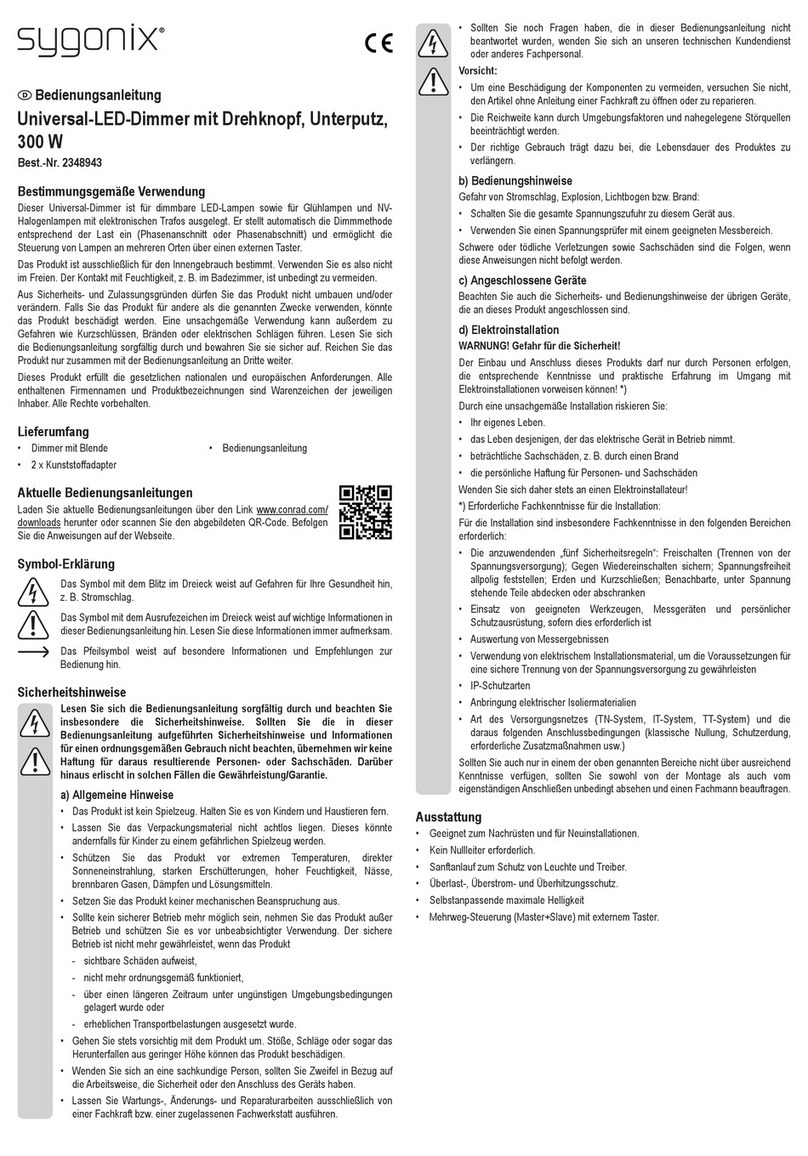 Sygonix 2348943 operating instructions