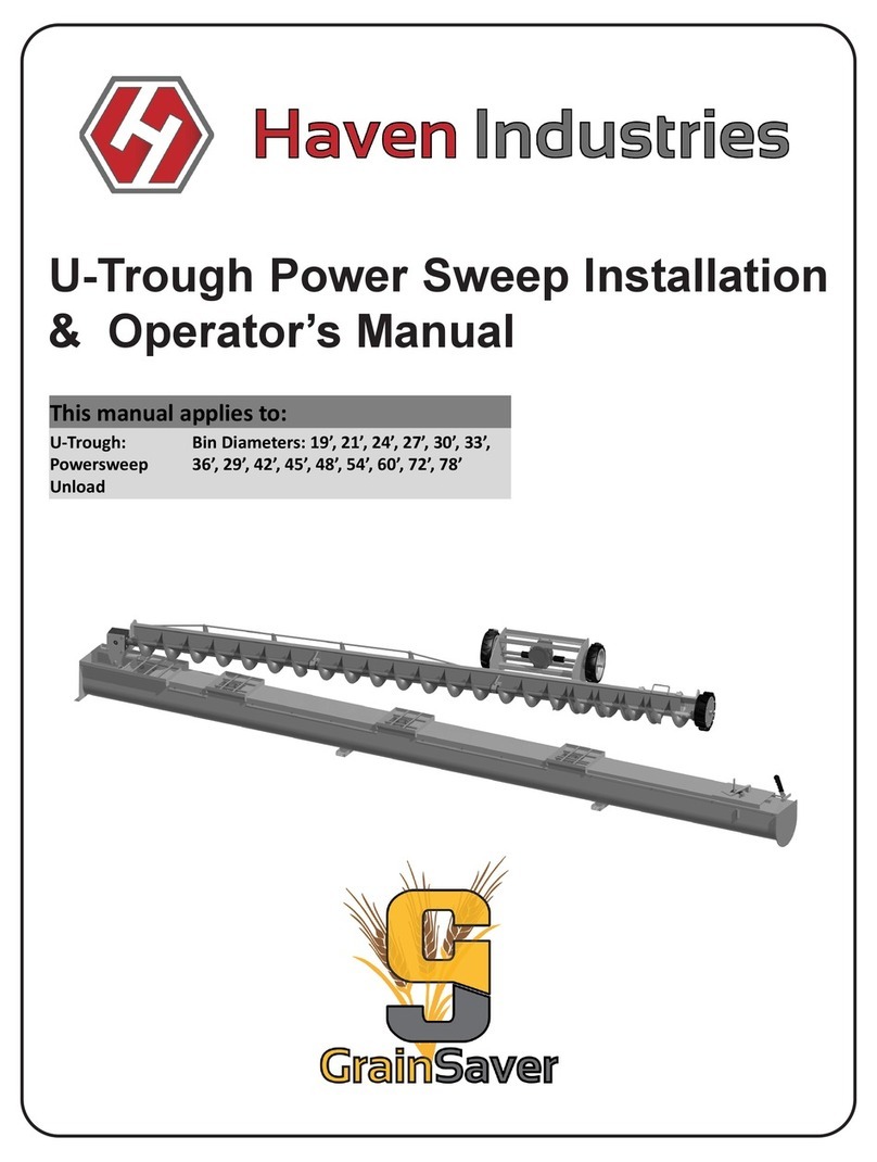 HI GrainSaver U-Trough PS-001 Installation & operator's manual