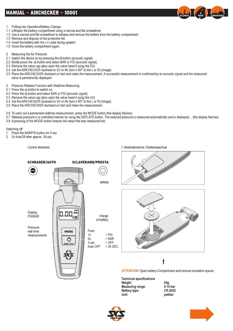 SKS Germany AIRCHECKER 10001 User manual