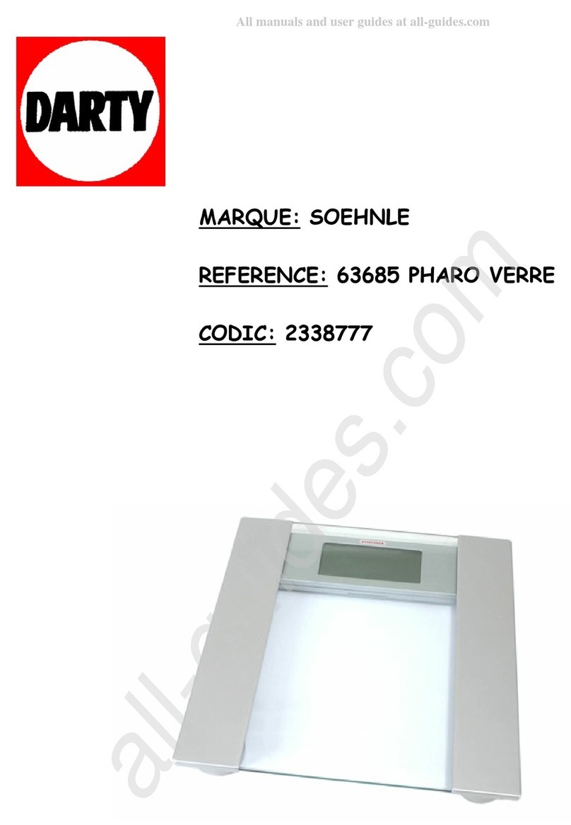 Soehnle 63685 PHARO VERRE operating instructions