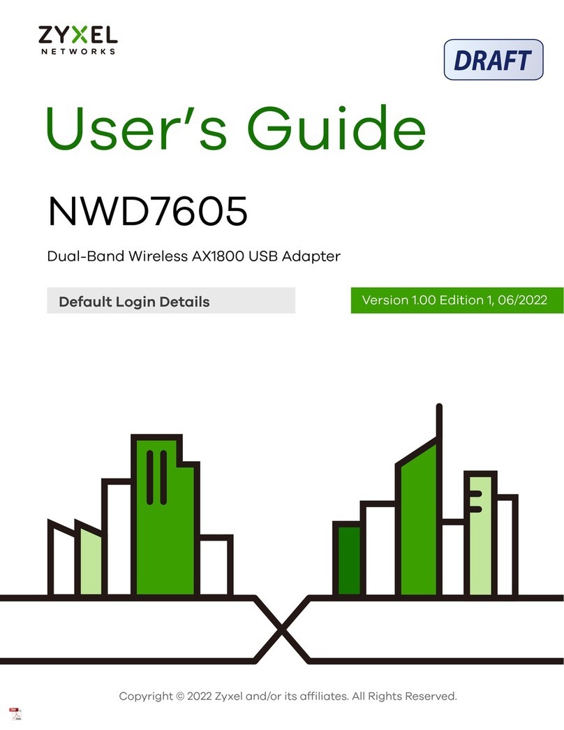 ZyXEL Communications NWD7605 User manual