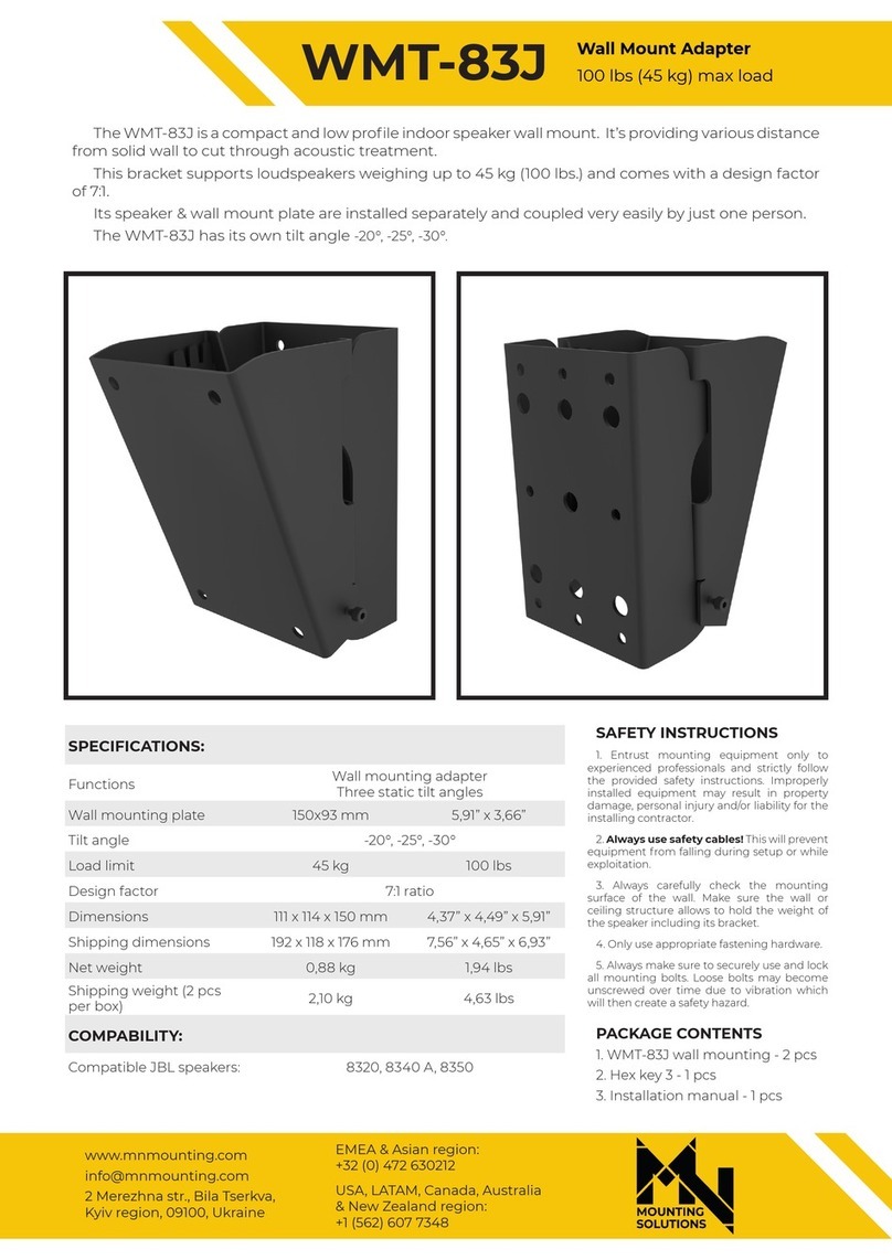 Mounting Solutions WMT-83J manual