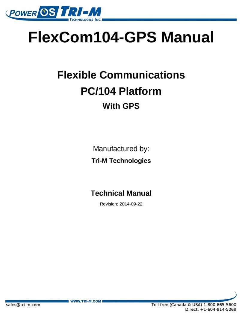 Tri-M Systems FlexCom104-GPS manual