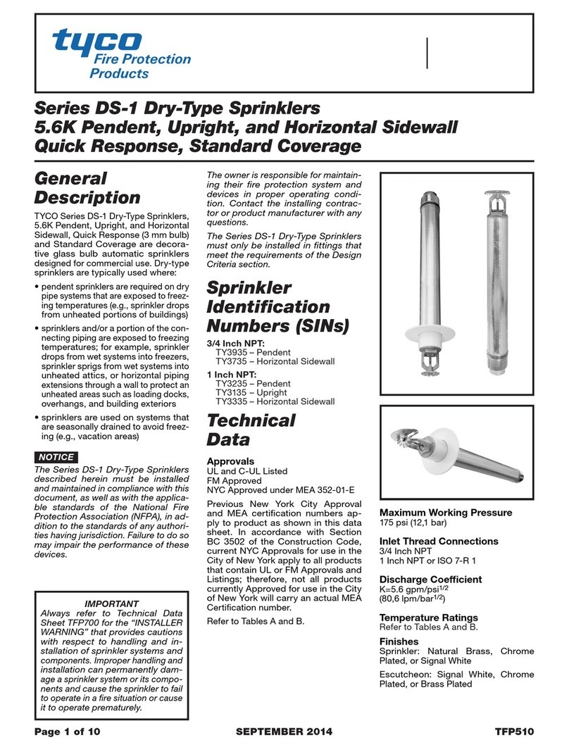Tyco DS-1 Series User manual