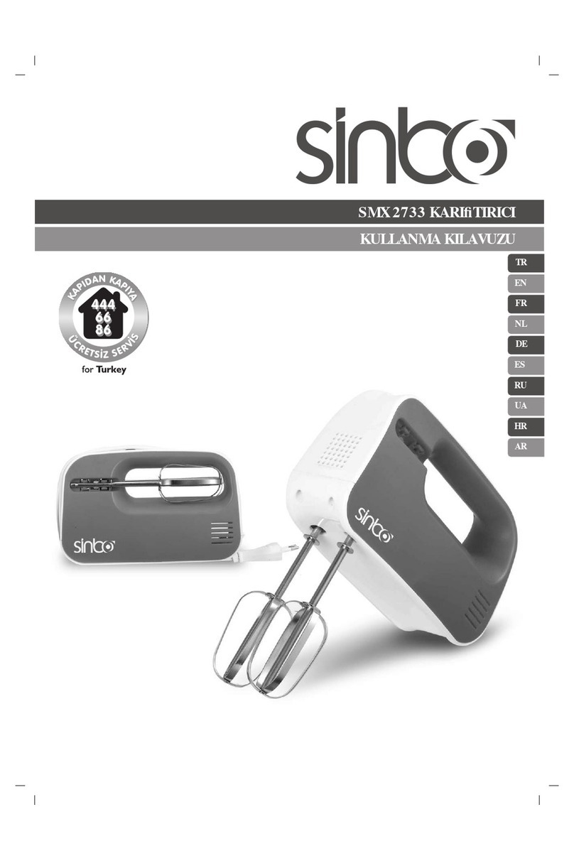 Sinbo SMX 2733 manual