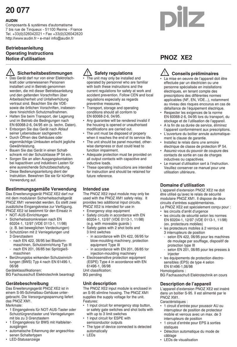 Pilz PNOZ XE2 manual