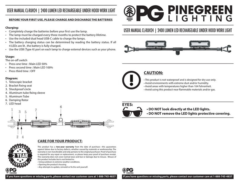 PG CL-RUH24 User manual