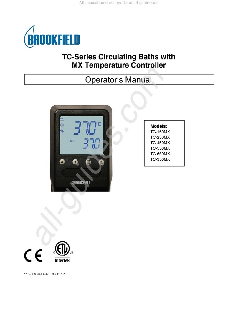 Brookfield TC Series User manual