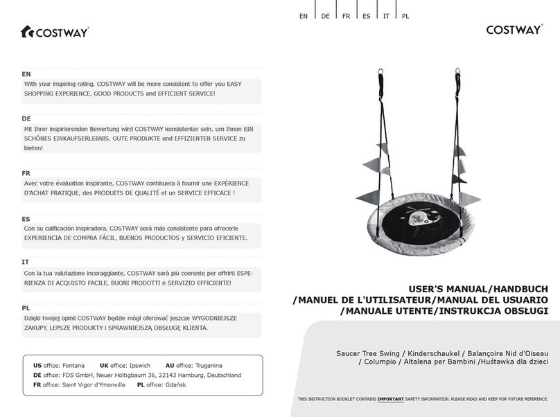 Costway Saucer Tree Swing user manual