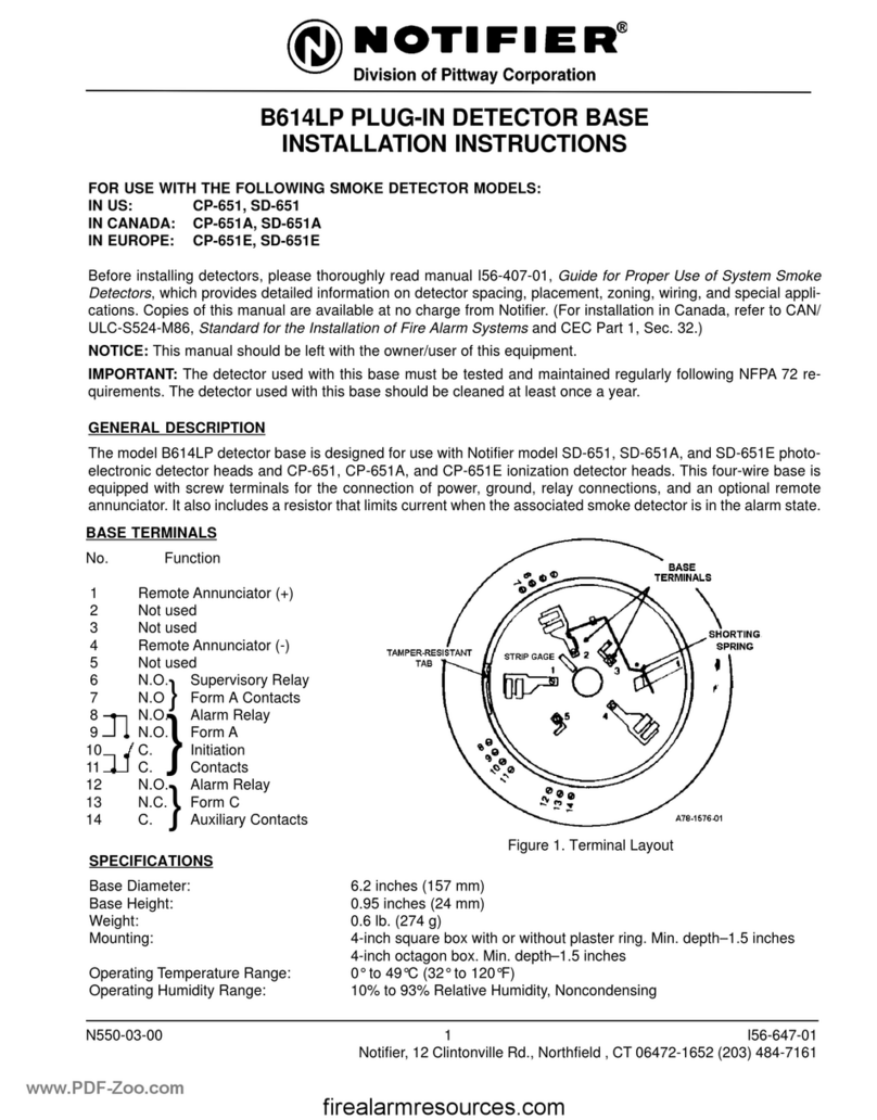 Notifier B614LP installation instructions Notifier B614LP installation instructions