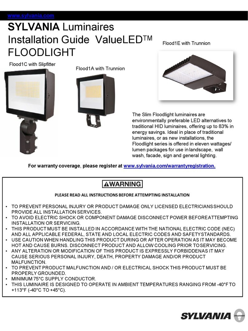Sylvania ValueLED Flood1C with Slipfitter installation guide
