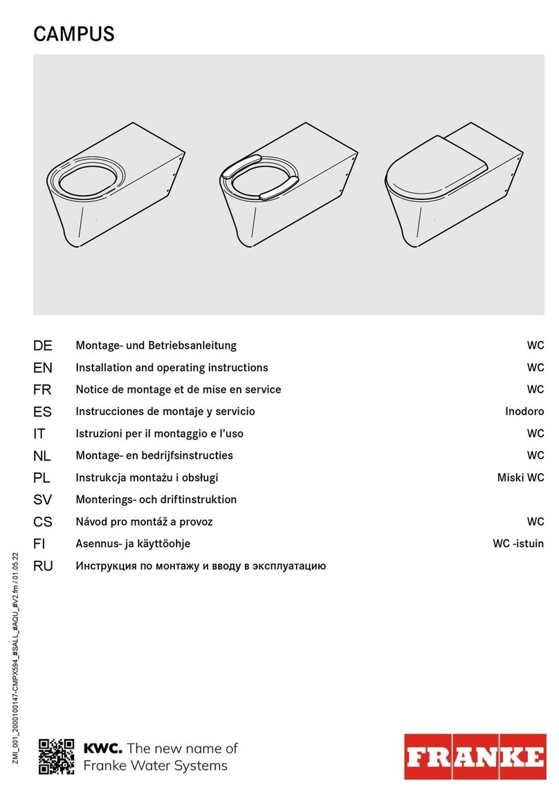 Franke CAMPUS CMPX594 Installation and operating instructions Franke CAMPUS CMPX594 Installation and operating instructions