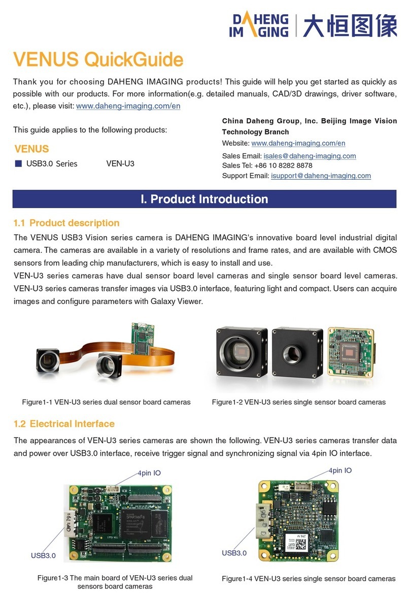 Daheng Imaging VENUS USB3 Series quick guide