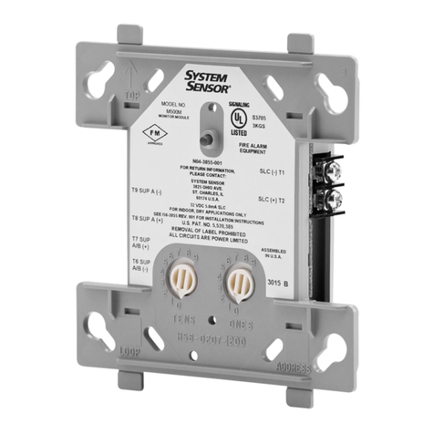 System Sensor M500M User manual