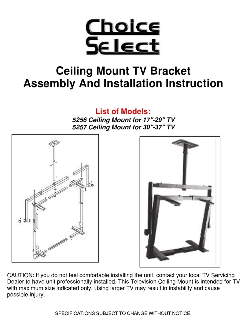 Choice Select 5256 Assembly and installation instruction