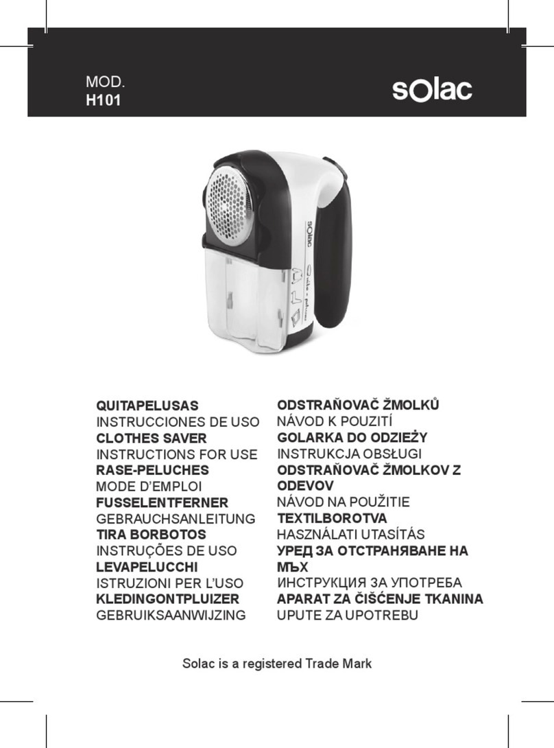 SOLAC H101 User manual