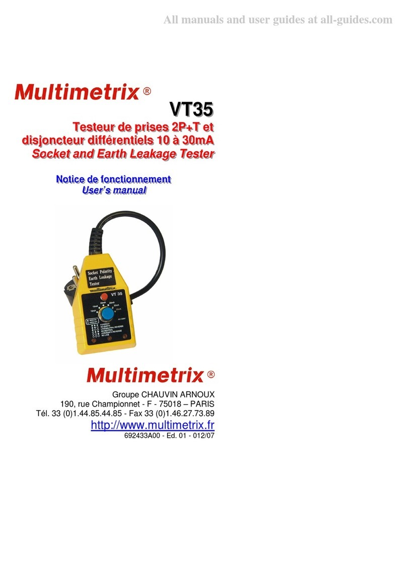 Multimetrix VT 35 user manual