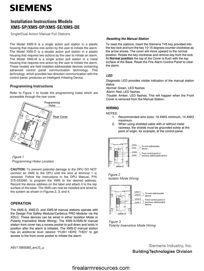 Siemens XMS-SP User manual