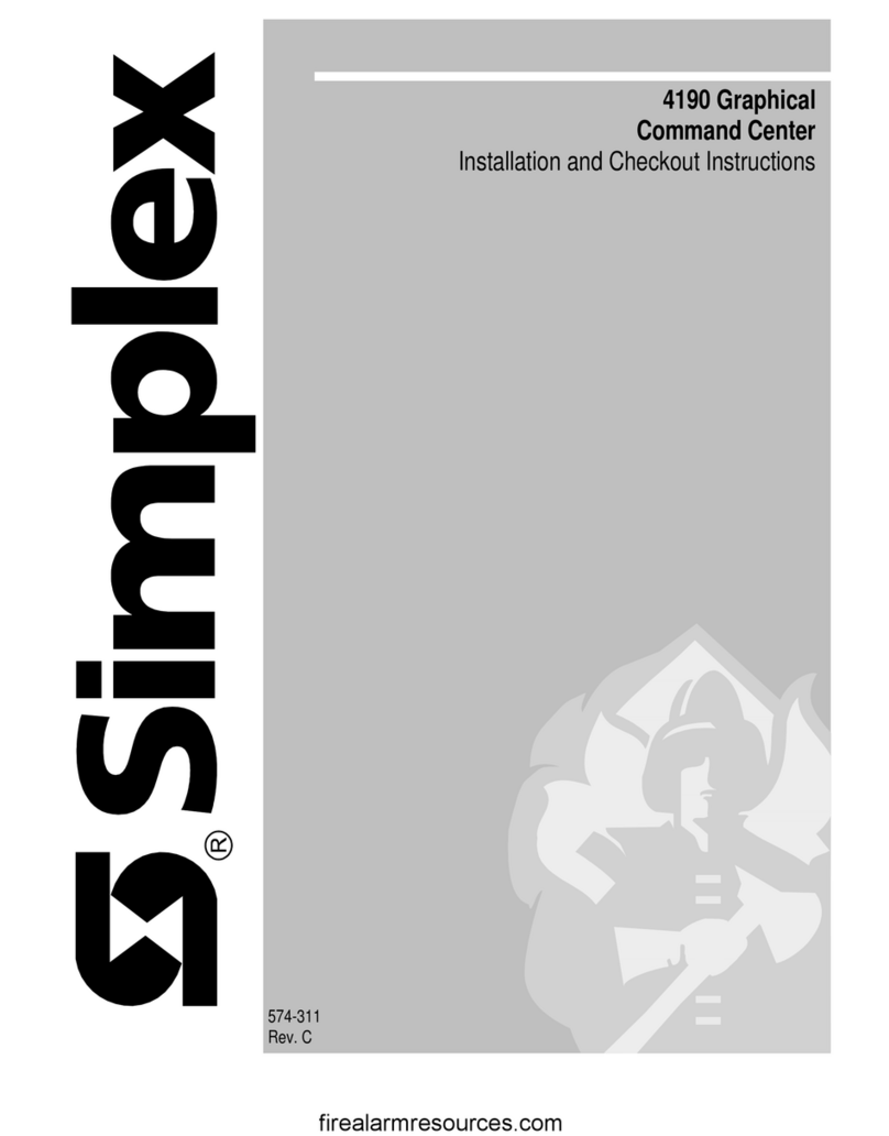 Simplex 4190 User manual