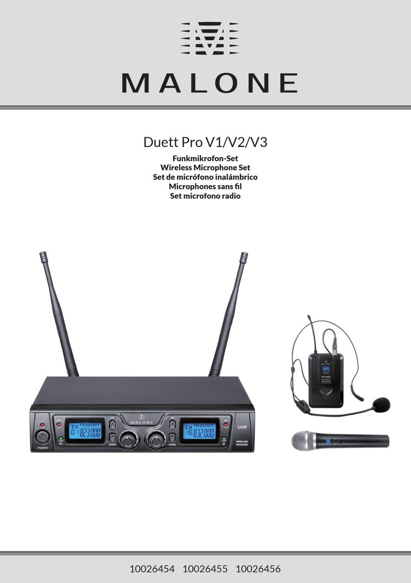 Malone Duett Pro V1 manual