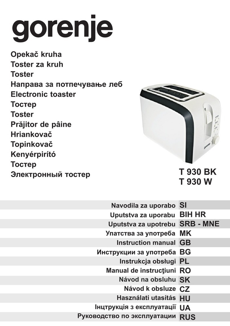 Gorenje T 930 BK User manual Gorenje T 930 BK User manual