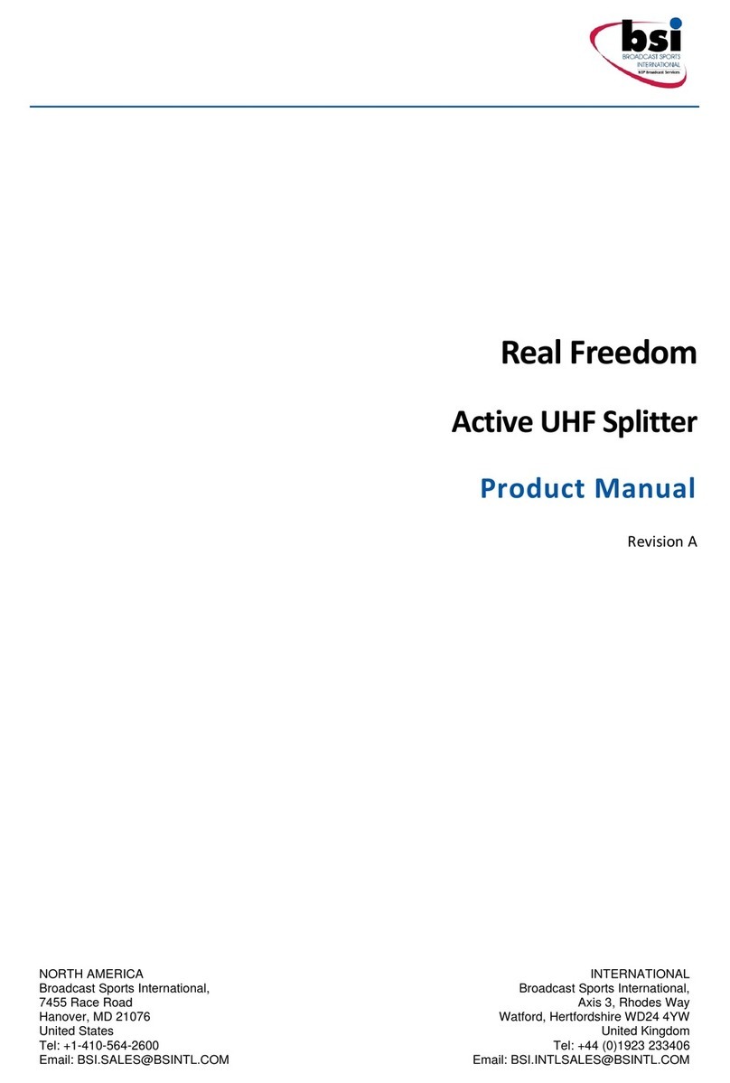 BSi Real Freedom product manual
