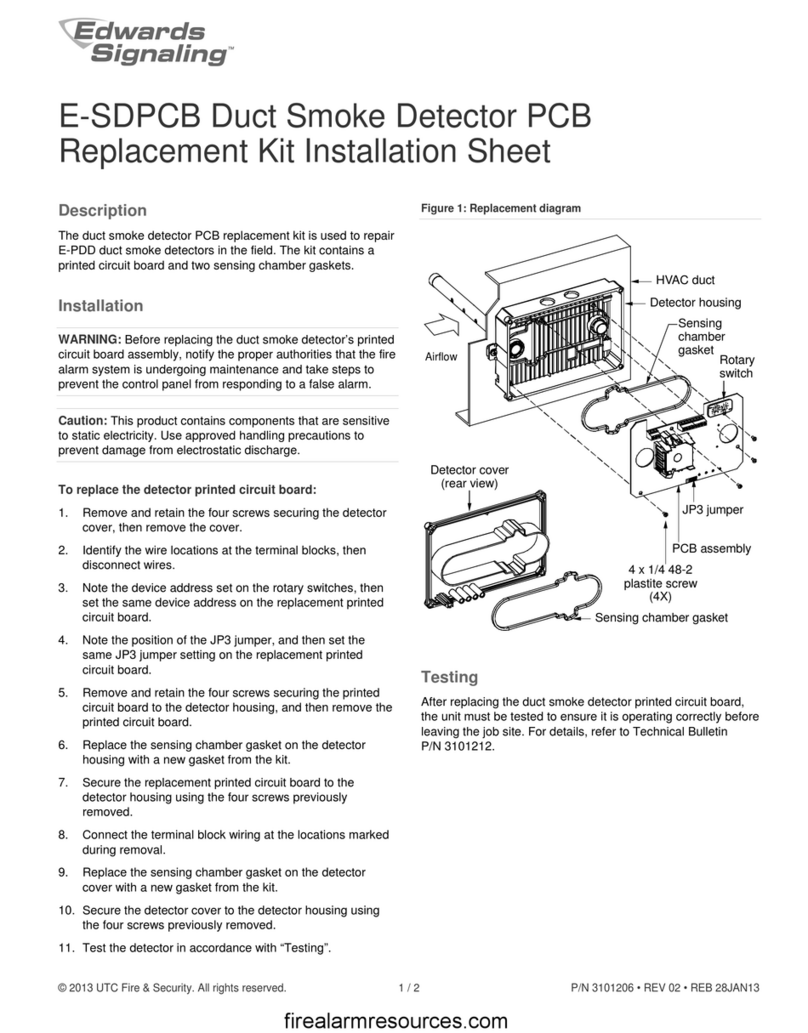 Edwards Signaling E-SDPCB Assembly instructions