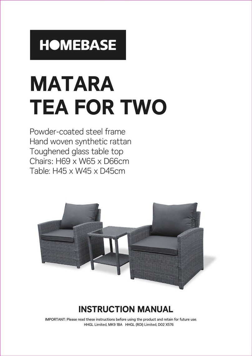 Homebase MATARA TEA FOR TWO instruction manual